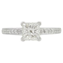 Tiffany & Co Grace Princess Diamond Platinum Engagement Ring 0.86 ct