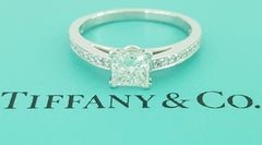 Tiffany & Co Grace Princess Diamond Platinum Engagement Ring 0.86 ct