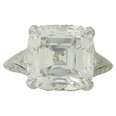 Tiffany & Co Platinum 5.35 ctw Legacy Cushion Cut Diamond Engagement Ring