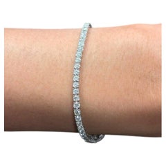 4.17 CTW Ideal Cut Hearts & Arrows Natural Diamond Tennis Bracelet
