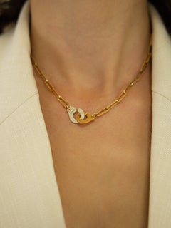 Collana Dinh Van Menottes R12 in oro giallo 18 carati, 44 centimetri