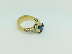 Tanzanite and Diamond Ring in 18.5 Karat by Susan Sadler