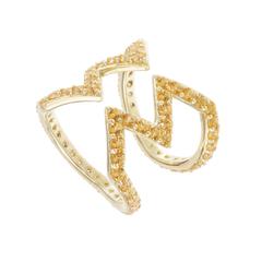 Sabine Getty Yellow Topaz Ziggy Ring