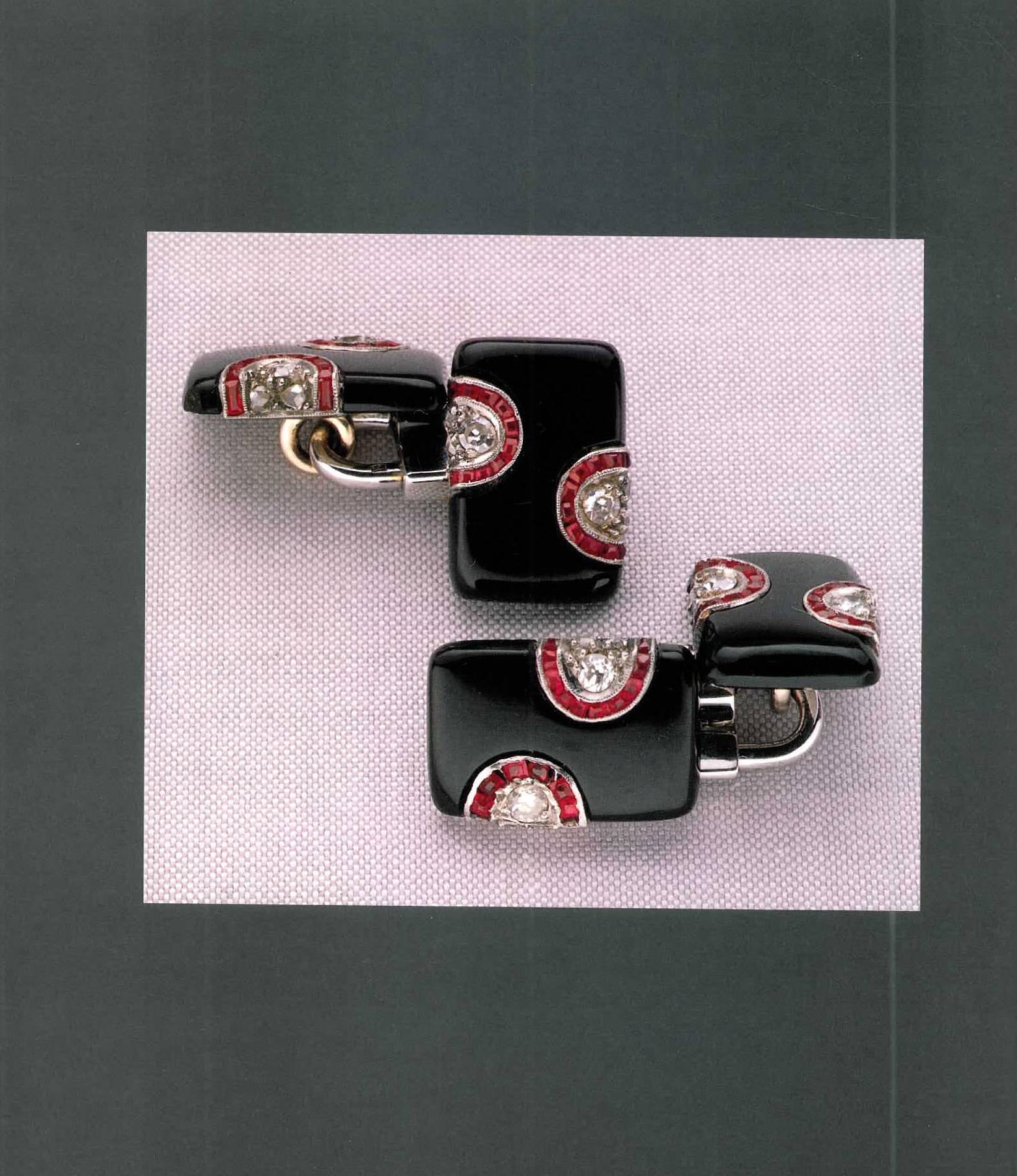 This delightful book provides a brief history of cuff links which first appeared on the scene in the early nineteenth century and soon became a staple item of every well-dressed man's wardrobe. The history of the cuff link followed almost every