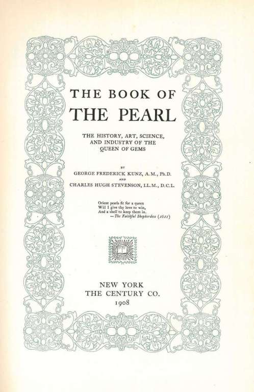 The Book of the Pearl by George Frederick Kunz (Book) For Sale 2