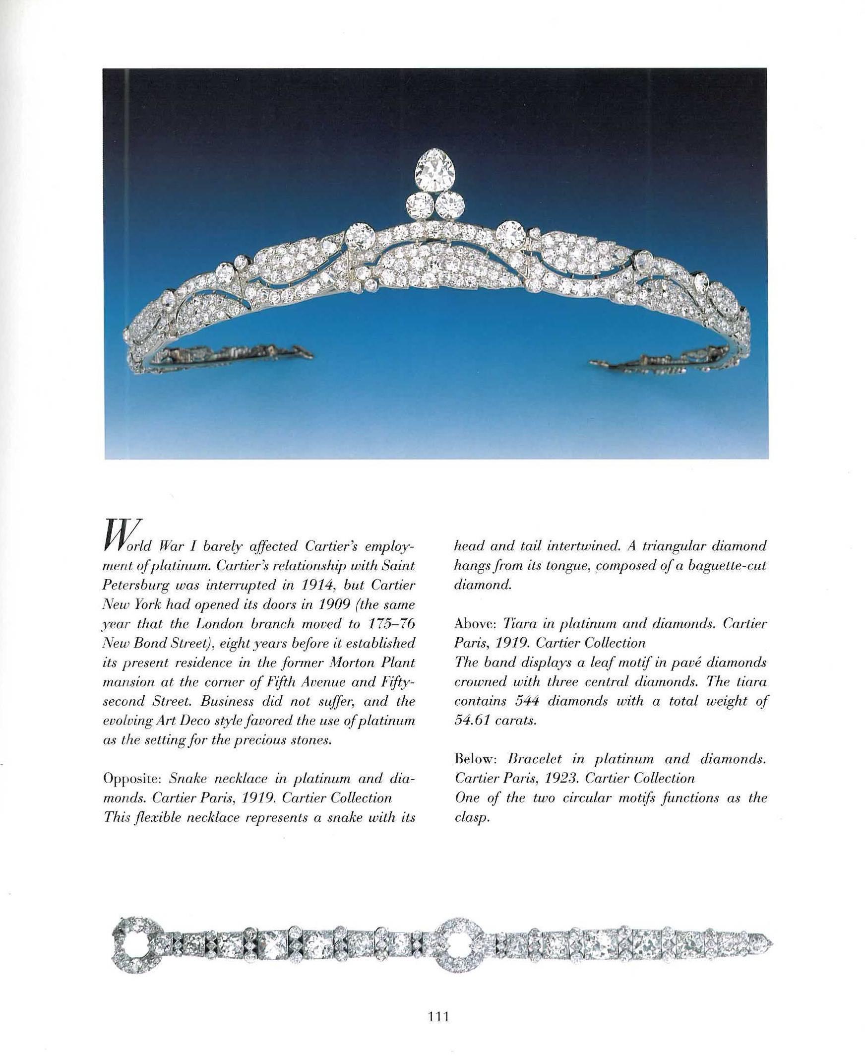 Women's or Men's Book of Platinum by Cartier, Triumph of the Jewelers Art