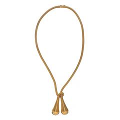 Yellow Gold Tubogas Necklace