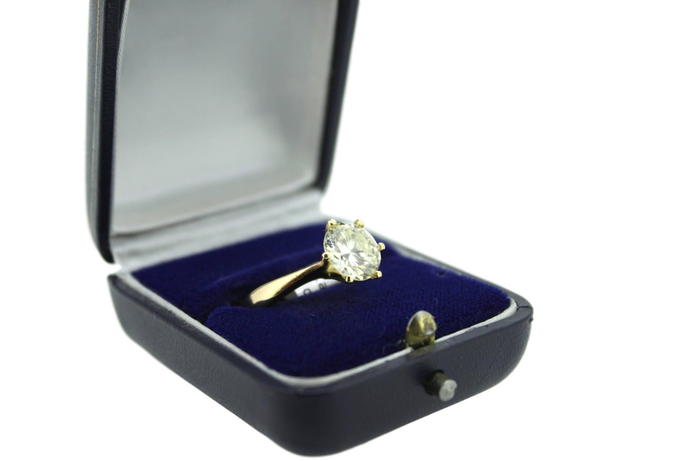 2.80 ct Diamond Solitair  For Sale 1