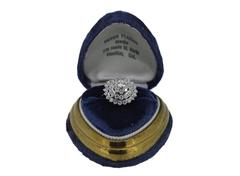 Triple Entourage 1.70 Carats Diamonds Gold Ring