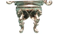 Antique Silver Hippocampus Sugarbowl