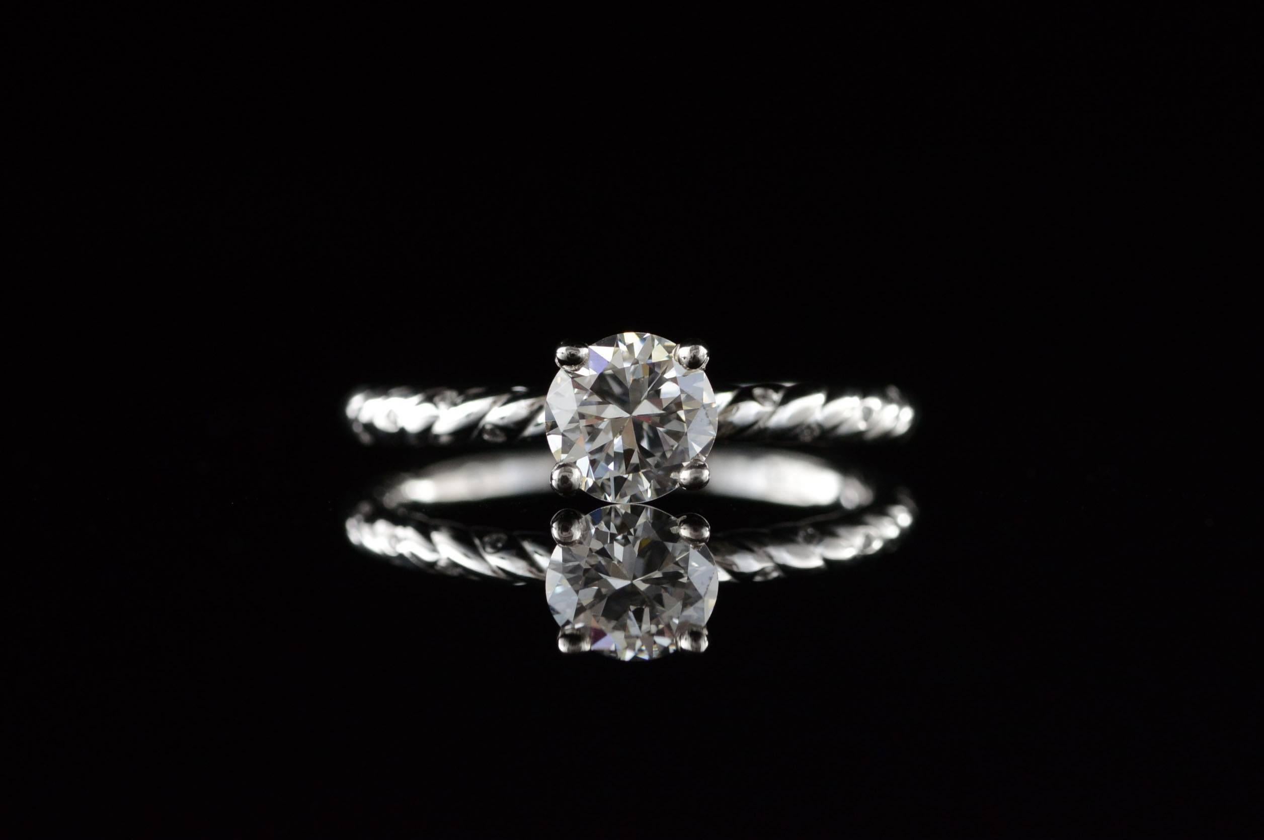 0.73 carat diamond ring