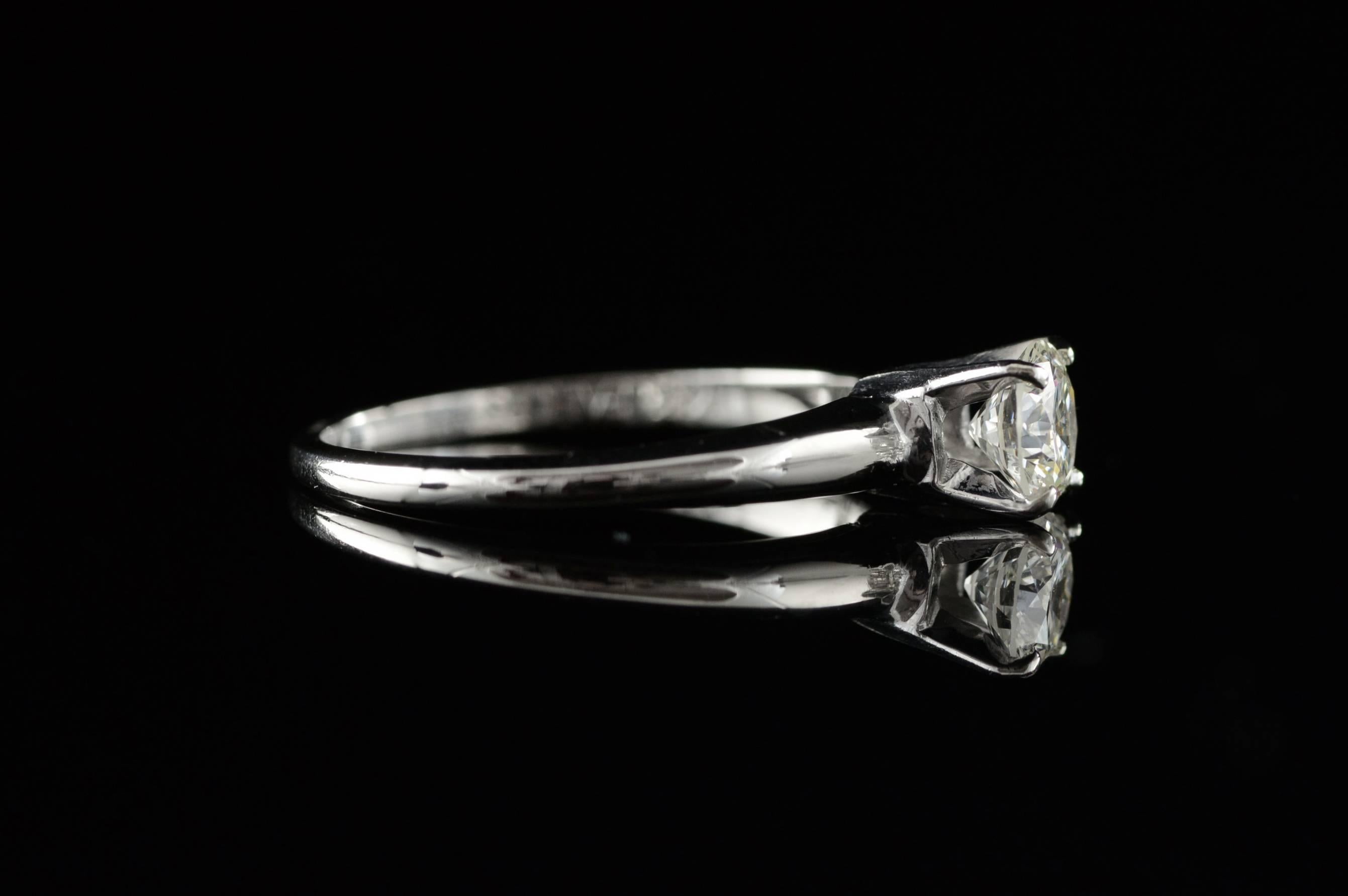 Modern Classic Diamond Solitaire Engagement Ring 4