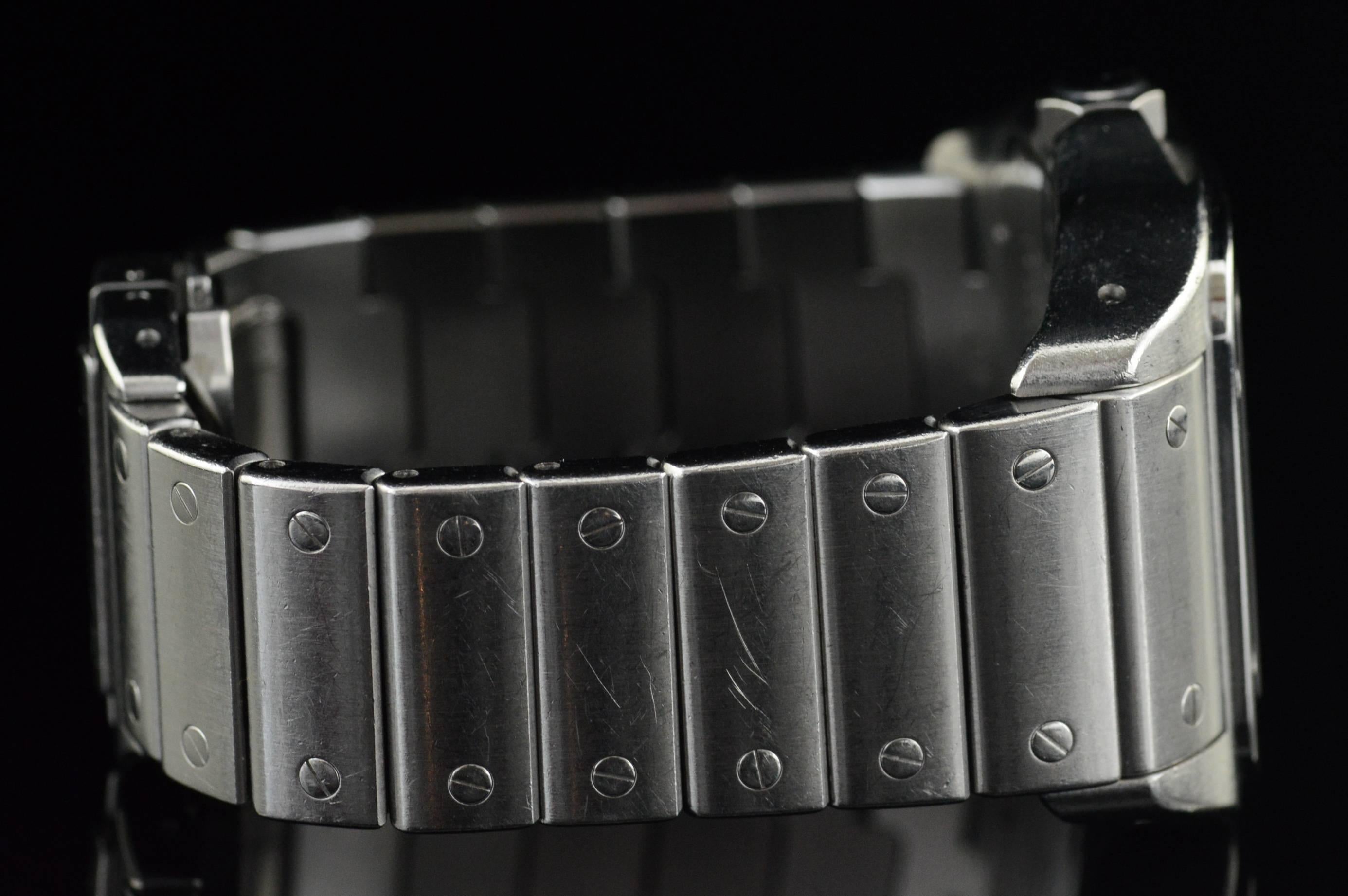Cartier Stainless Steel Santos 100 XL 38mm Case Automatic Wristwatch 2