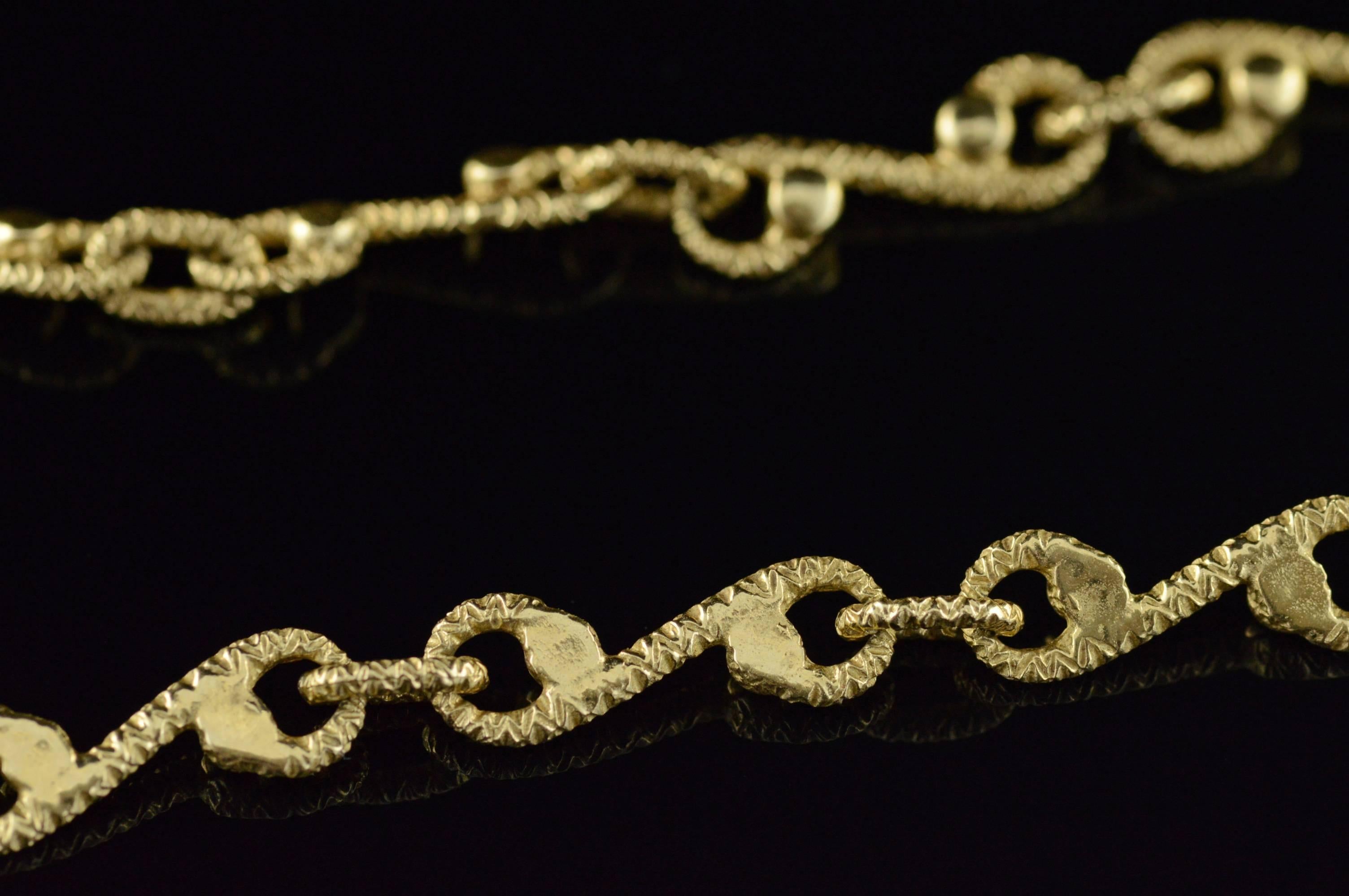 Torrini 0.60 Carat Sapphire Diamond Gold Necklace 5