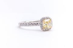 Tiffany & Co. Fancy Yellow Diamond Soleste Engagement Ring