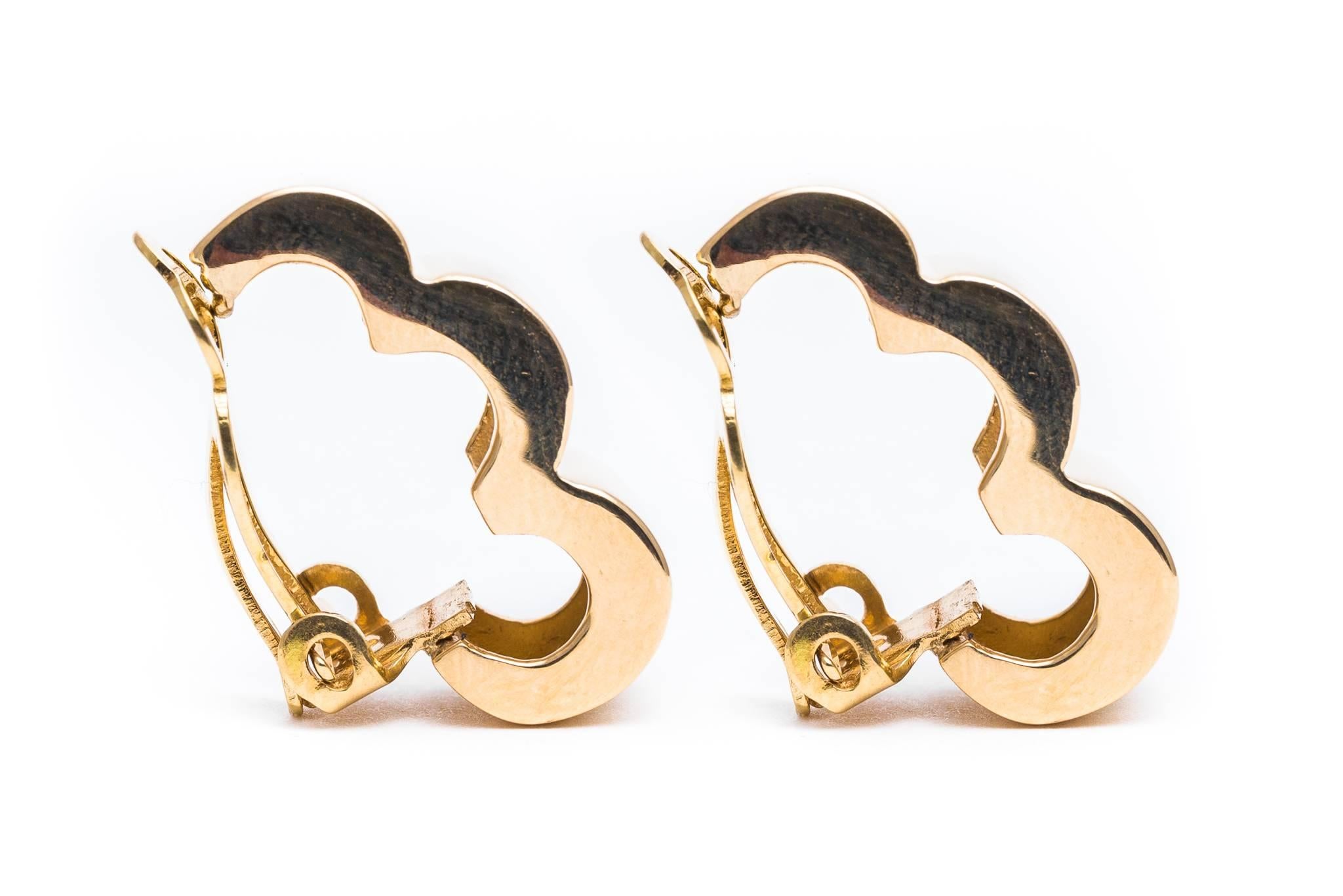 Tiffany & Co. Retro Gold Earrings In Excellent Condition In Boston, MA