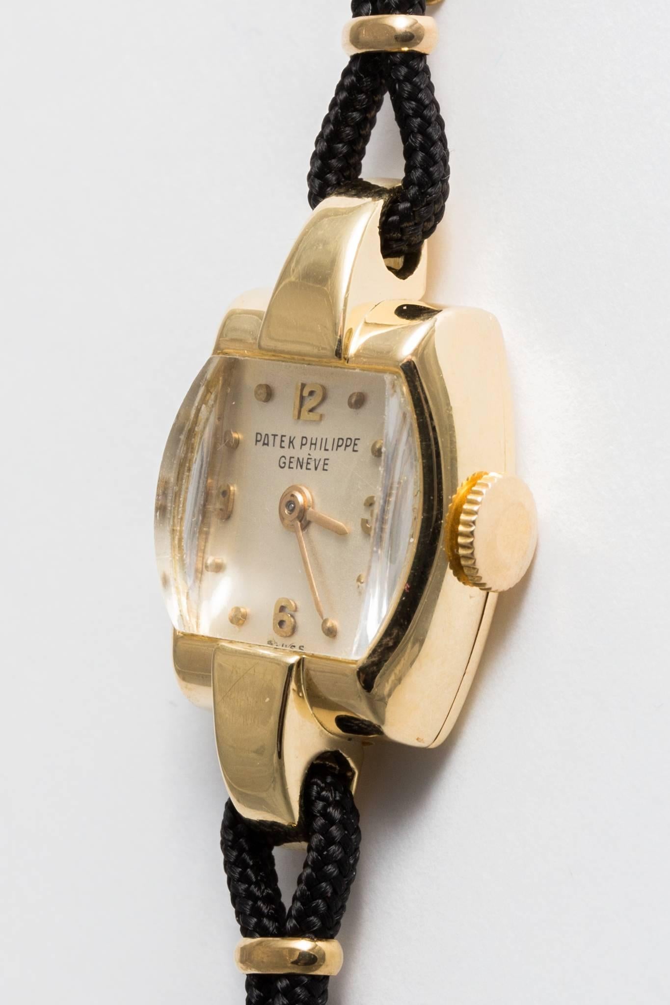 Retro Patek Philippe Ladies Yellow Gold Wristwatch