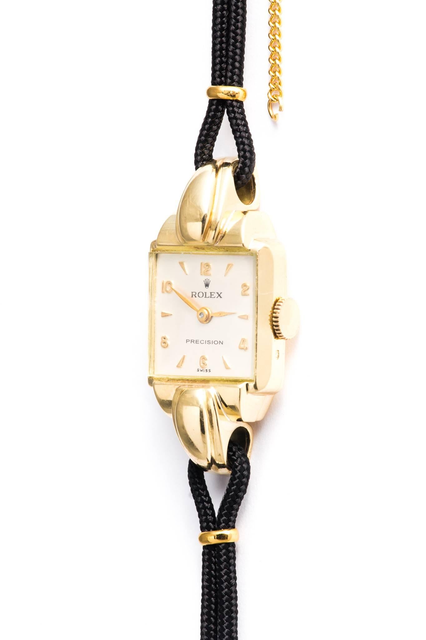 Women's Rolex Ladies Yellow Gold Manual Wind Wristwatch