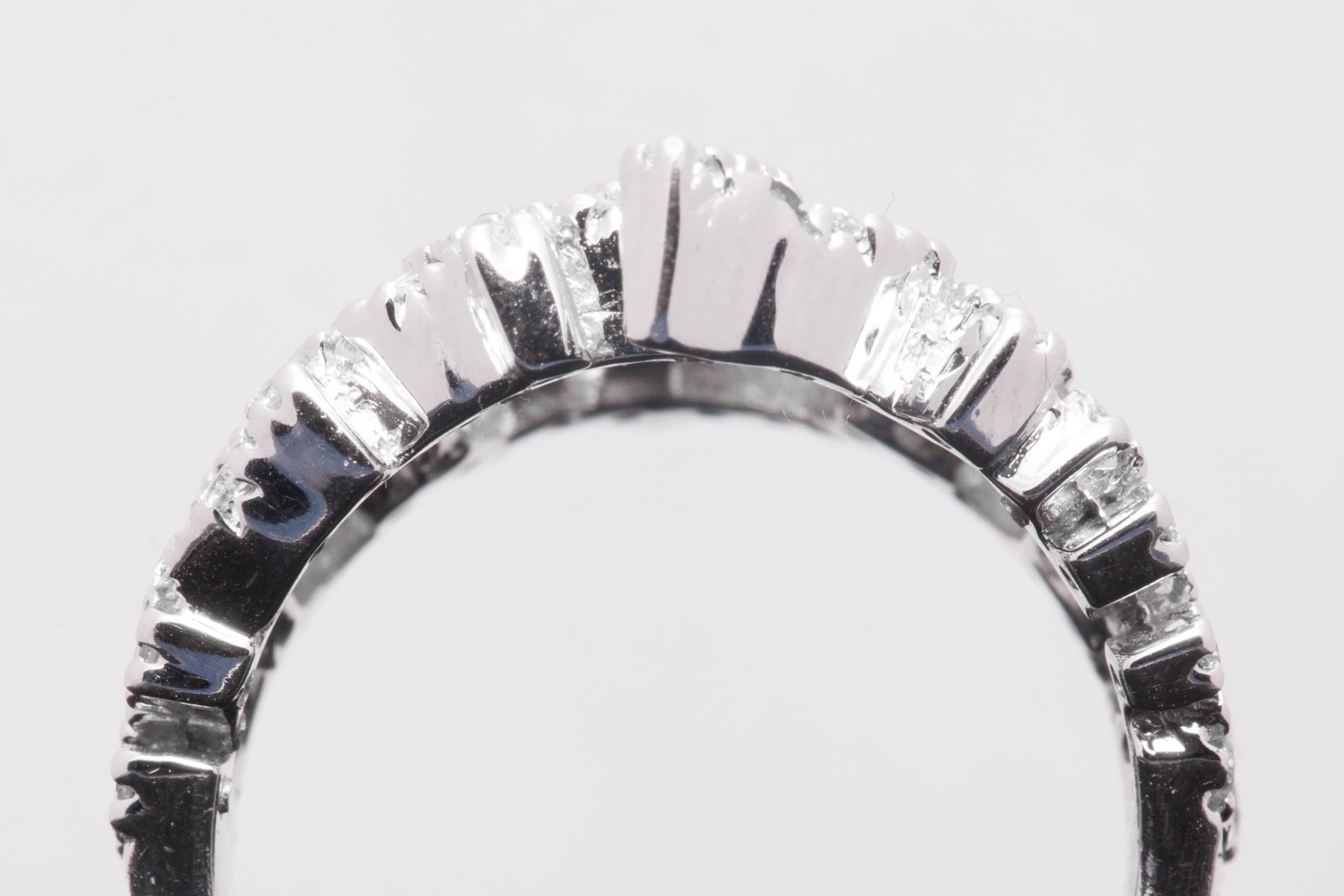 Abstract Diamond Cocktail Ring For Sale 1