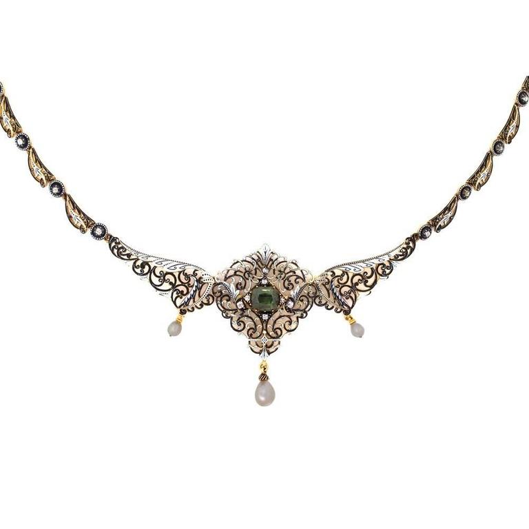Antique Victorian English Necklace For Sale at 1stDibs
