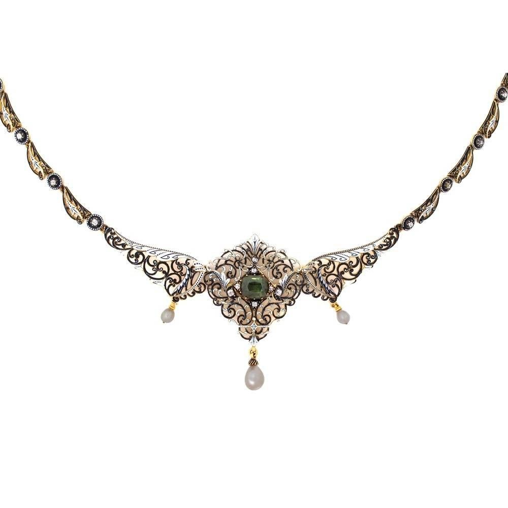 Antique Victorian English Necklace For Sale