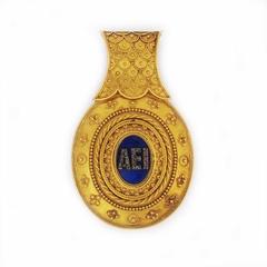 Antique Victorian John Brogden Etruscan Revival Bulla Forever Pendant