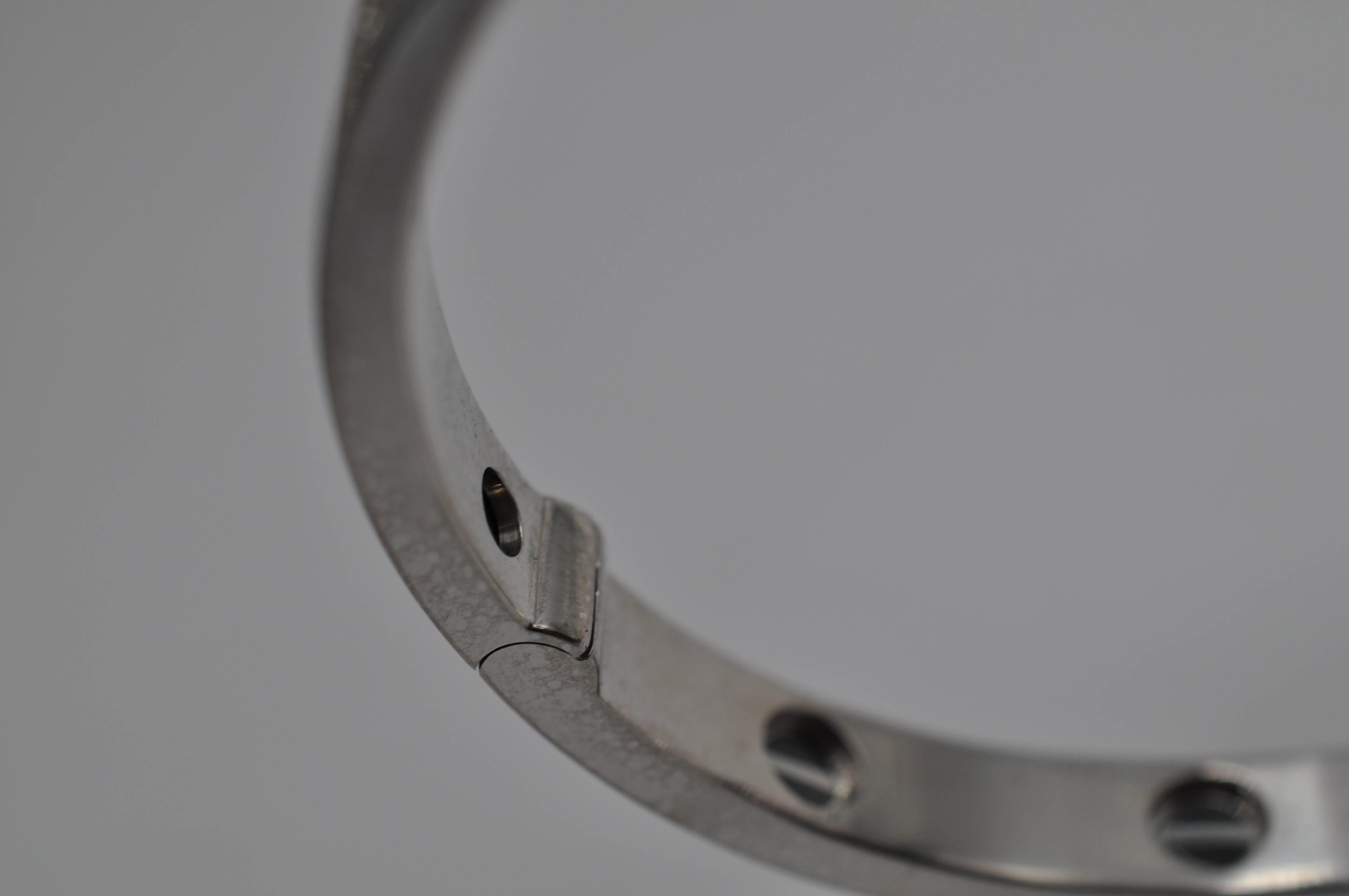 Cartier Pave Diamond Black Ceramic Gold Love Bracelet In Excellent Condition In Houston, TX