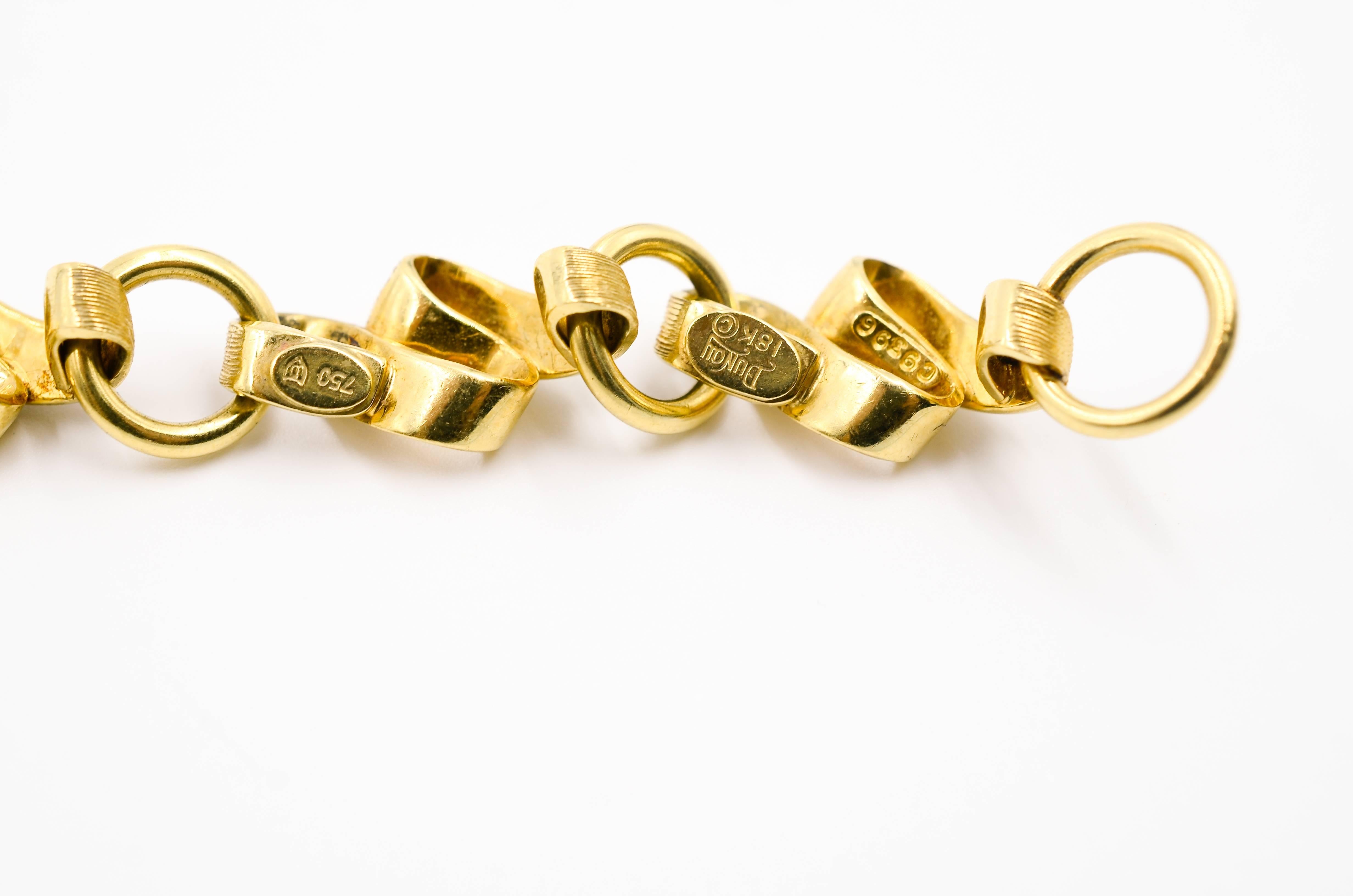 Women's Henry Dunay Gold Sabi Link Bracelet