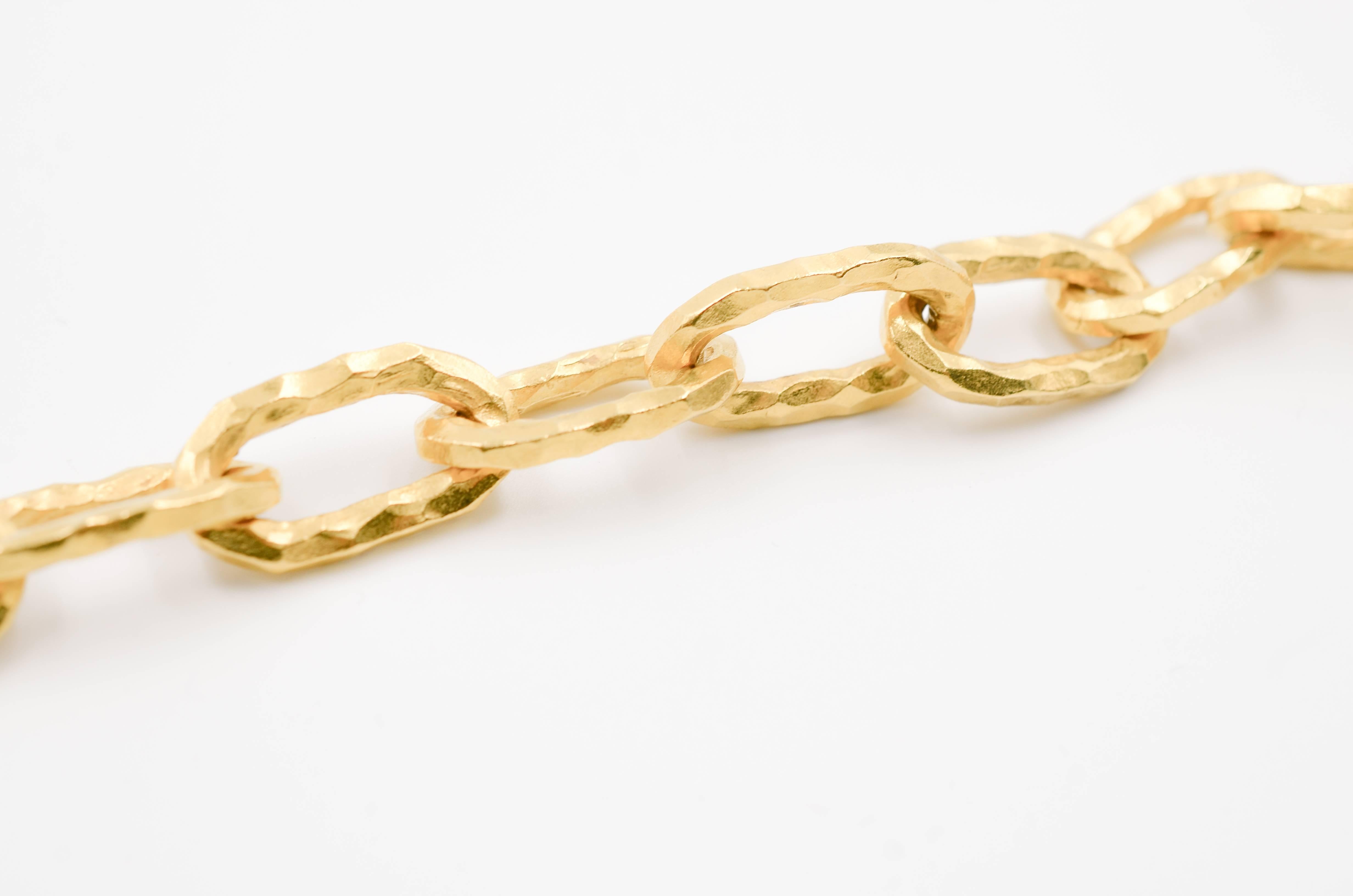 Brand: JEAN MAHIE 

Style: Large Cadene Link Necklace

Length:  31