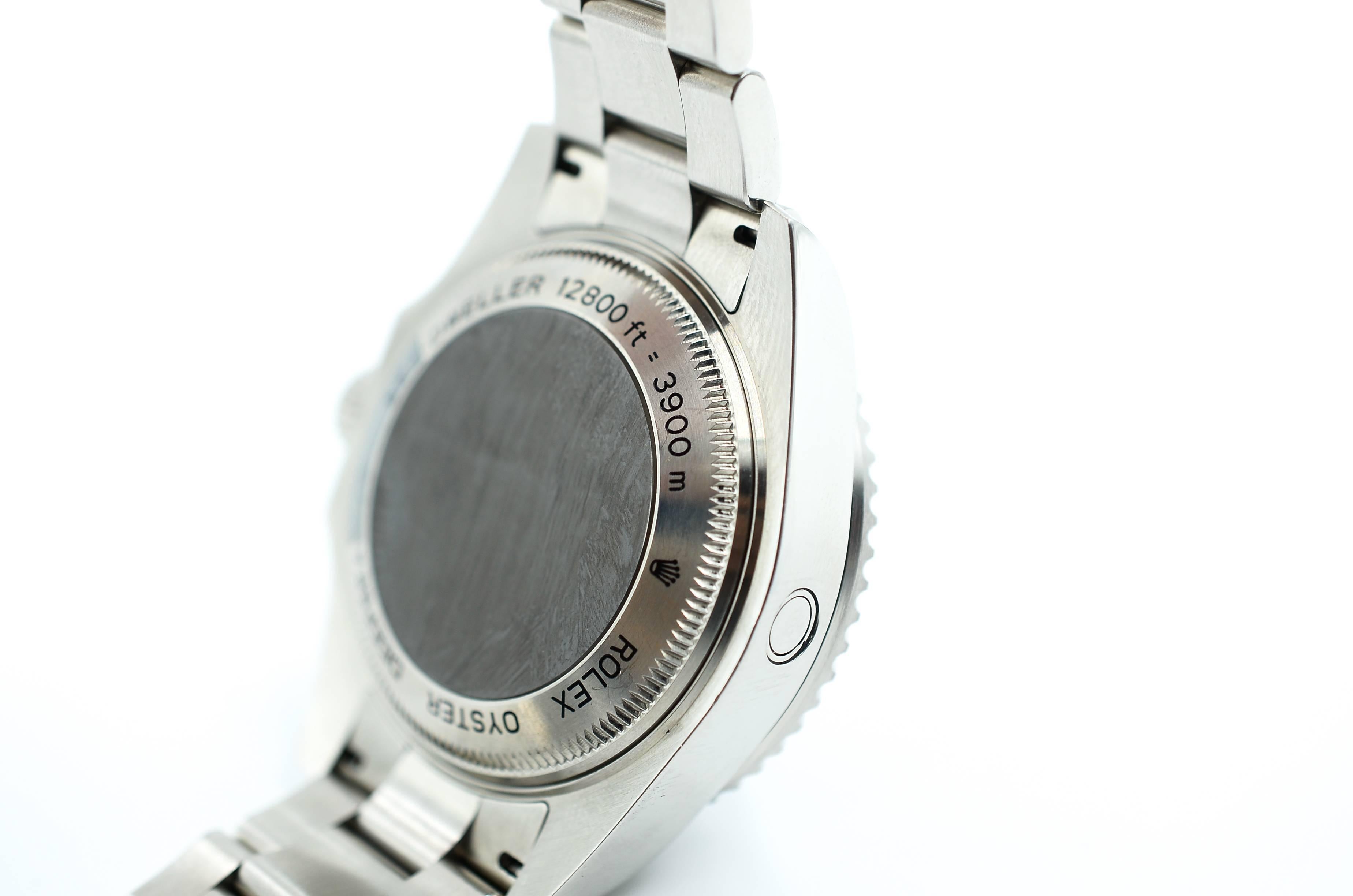 Rolex Deepsea Black Index Dial Oyster Bracelet Stainless Steel Men's Watch 11666 For Sale 1