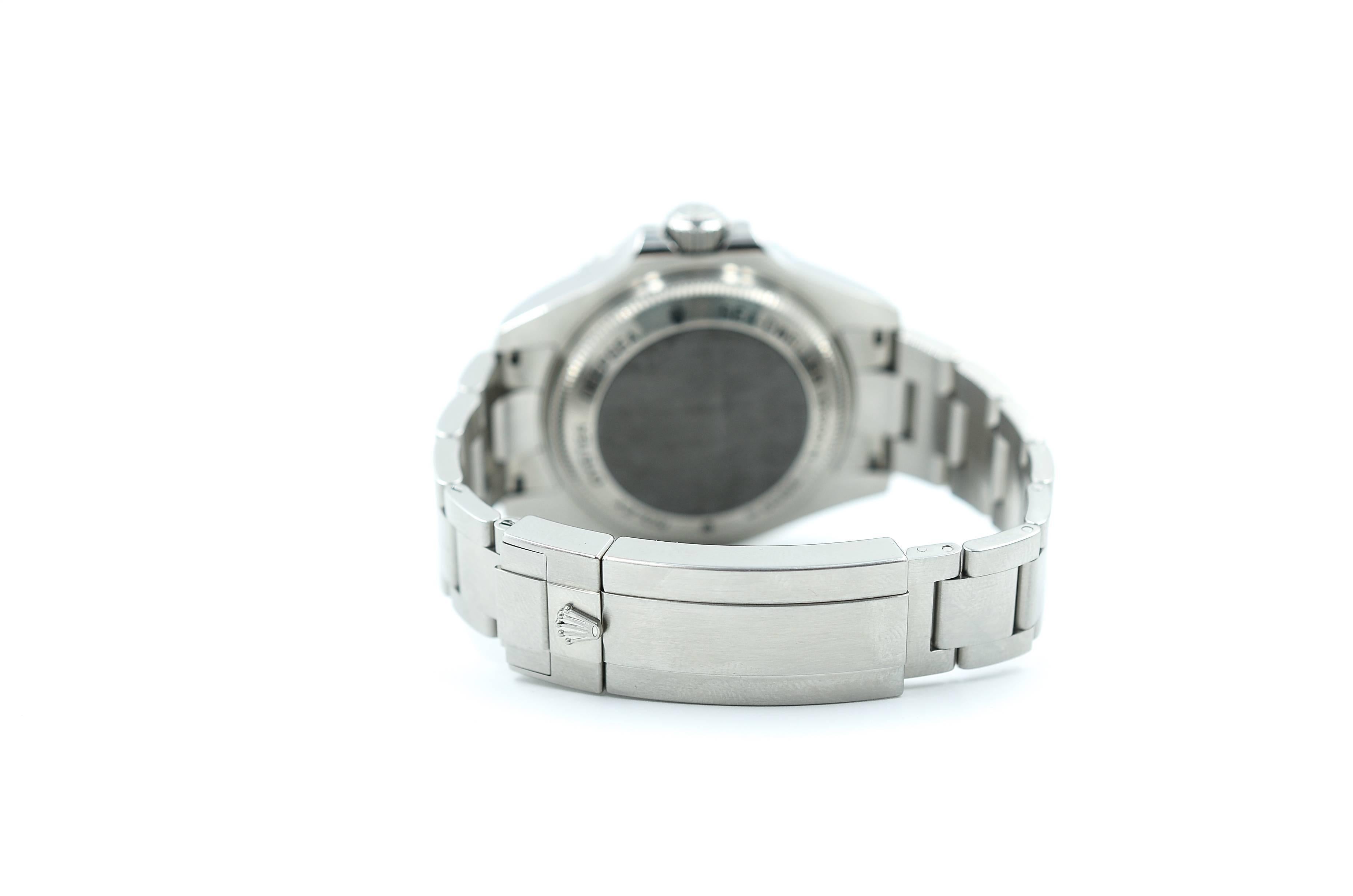 Rolex Deepsea Black Index Dial Oyster Bracelet Stainless Steel Men's Watch 11666 For Sale 3