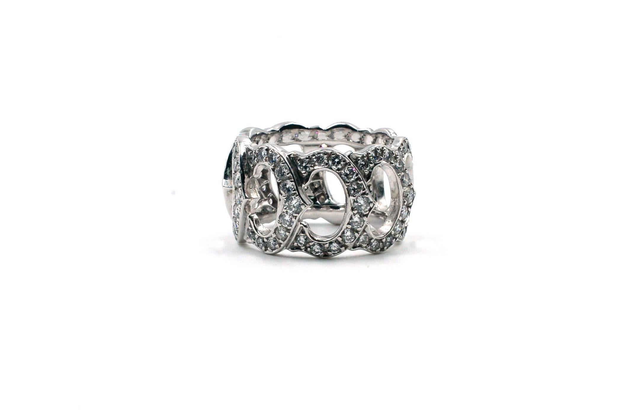 Women's Cartier C de Cartier Diamond Gold Ring