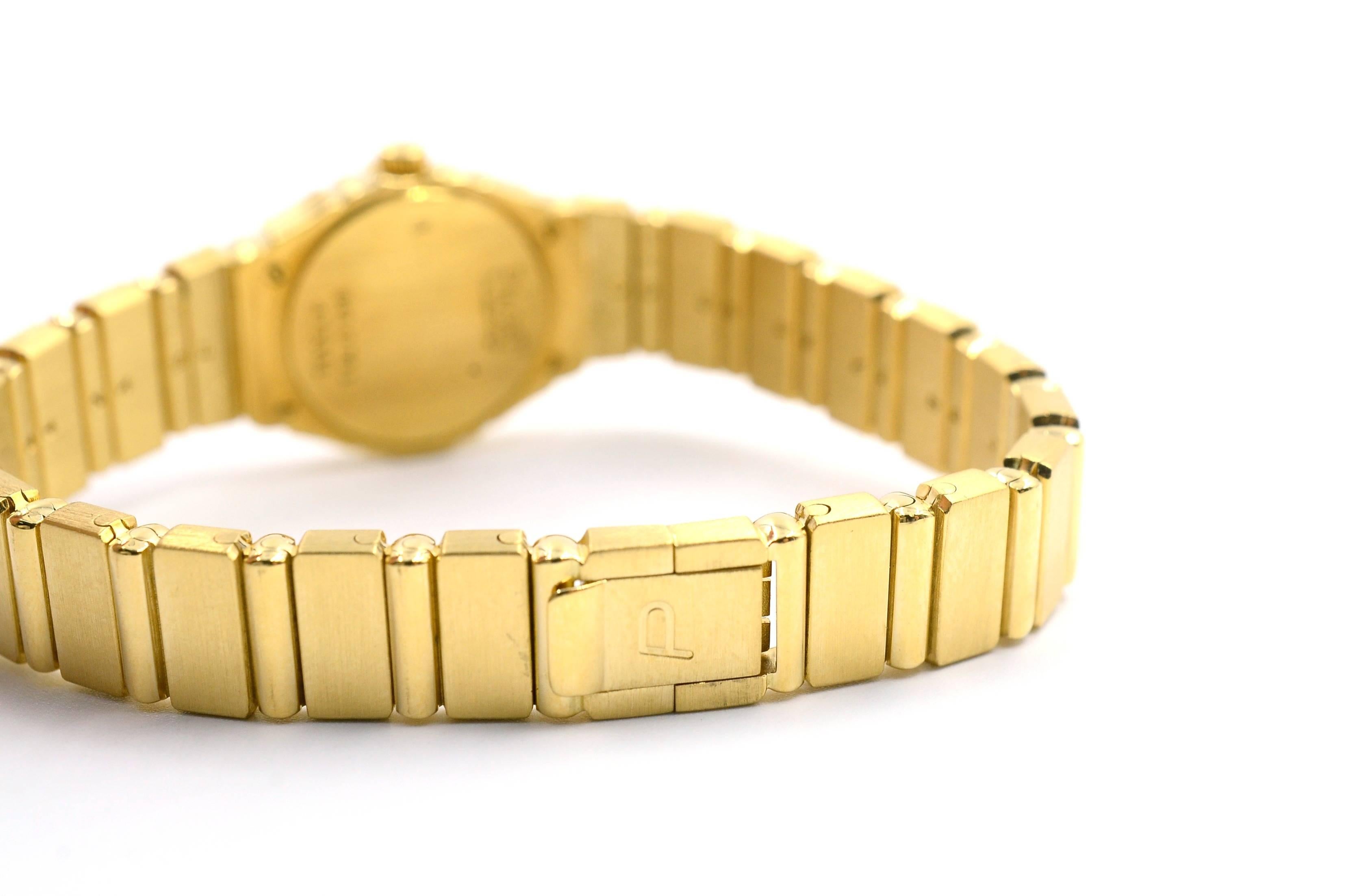 Piaget Lady's Yellow Gold Mini Polo Quartz Wristwatch  In Excellent Condition In Houston, TX