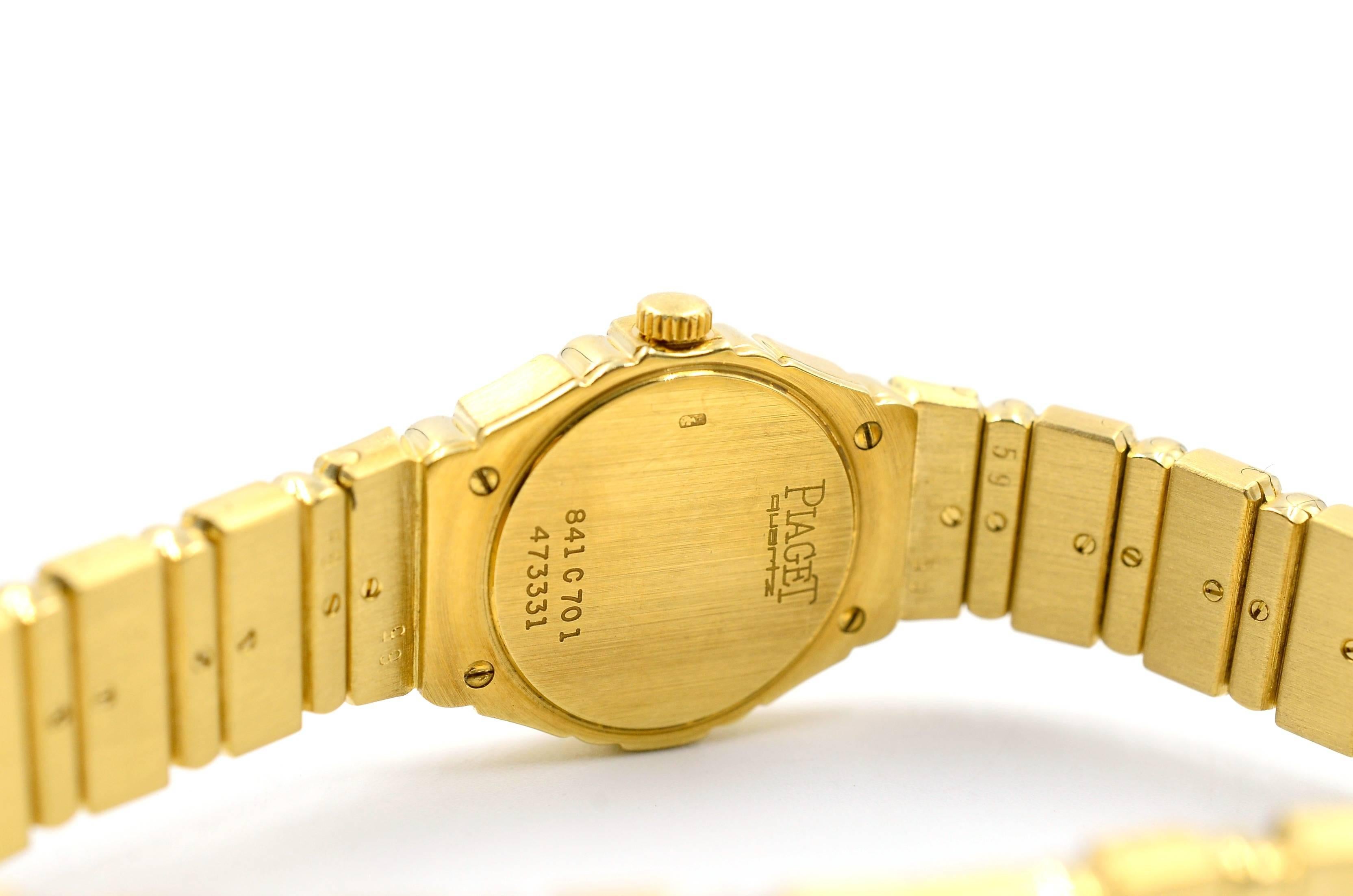 Women's Piaget Lady's Yellow Gold Mini Polo Quartz Wristwatch 