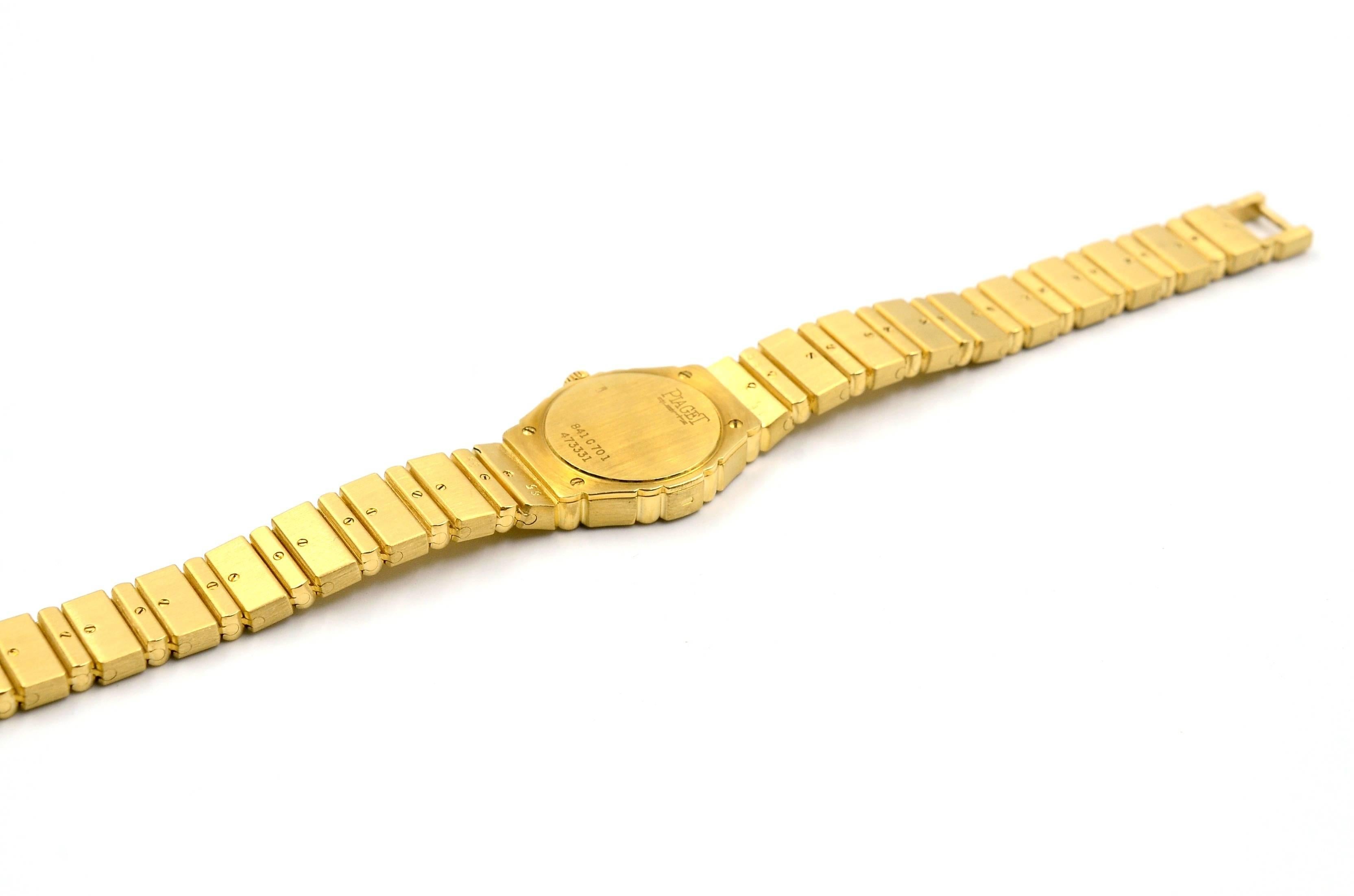 Piaget Lady's Yellow Gold Mini Polo Quartz Wristwatch  1