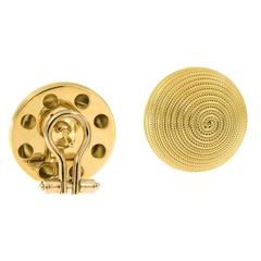 Vergano Gold Rope Coil Earrings