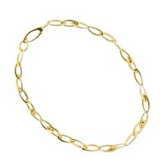 Angular Link Heavy-weight Gold Necklace