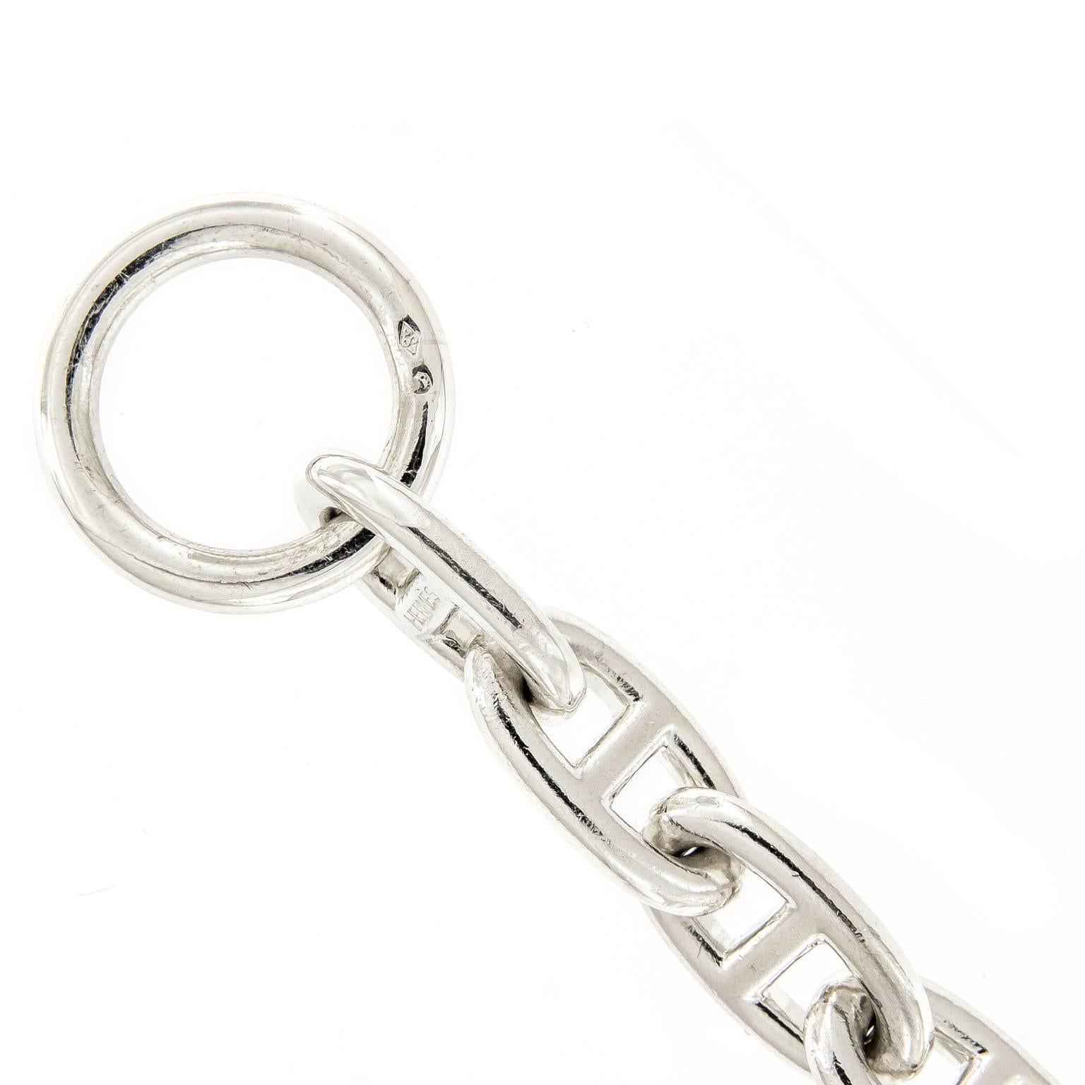 Hermès Anchor Link Sterling Silver Bracelet 1