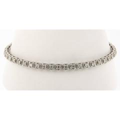 Diamond White Gold Bolo Bracelet