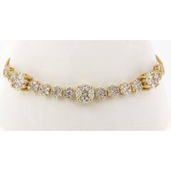 Diamond Yellow Gold Bolo Bracelet