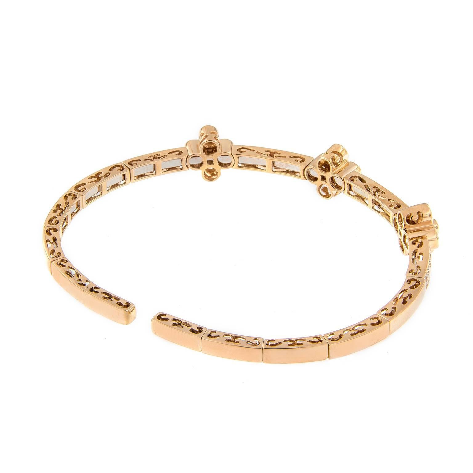 rose gold stacking bracelets
