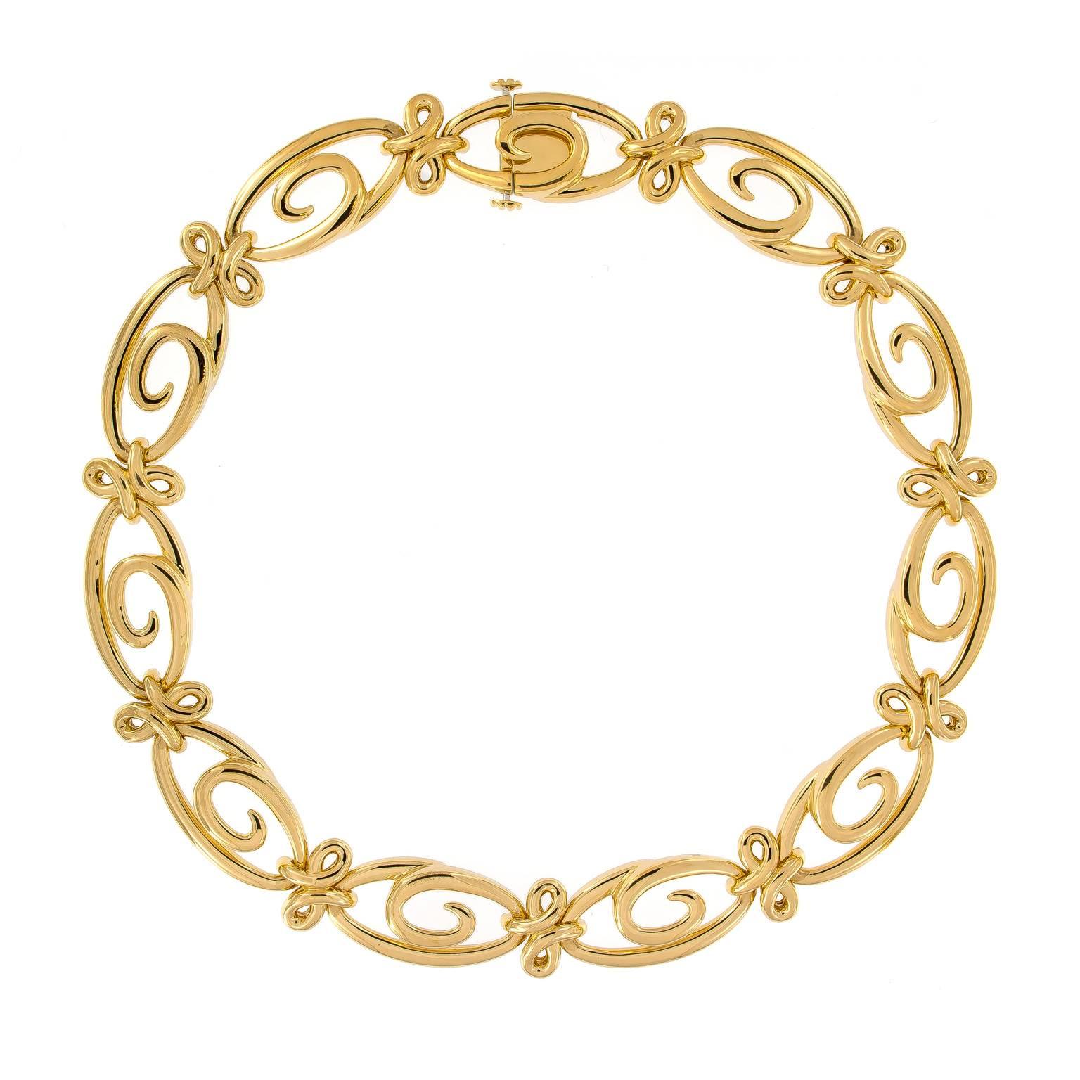 Jean Vitau Harmonie Yellow Gold Necklace