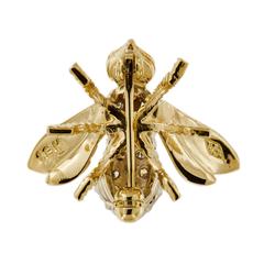 Collectable Herbert Rosenthal Diamond Ruby Bee Brooch