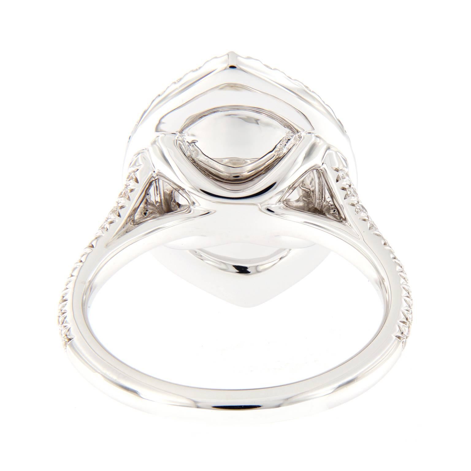 Women's Danhier Topaz Sapphire Diamond Gold Ring