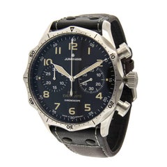 Junghans Meister Pilot Chronoscope Black Dial Ltd ed Self-winding wristwatch