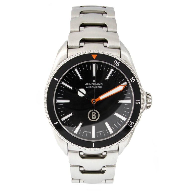 Junghans Bogner Stainless Steel Automatic Wristwatch at 1stDibs | bogner  junghans, bogner by junghans, junghans bogner chronograph