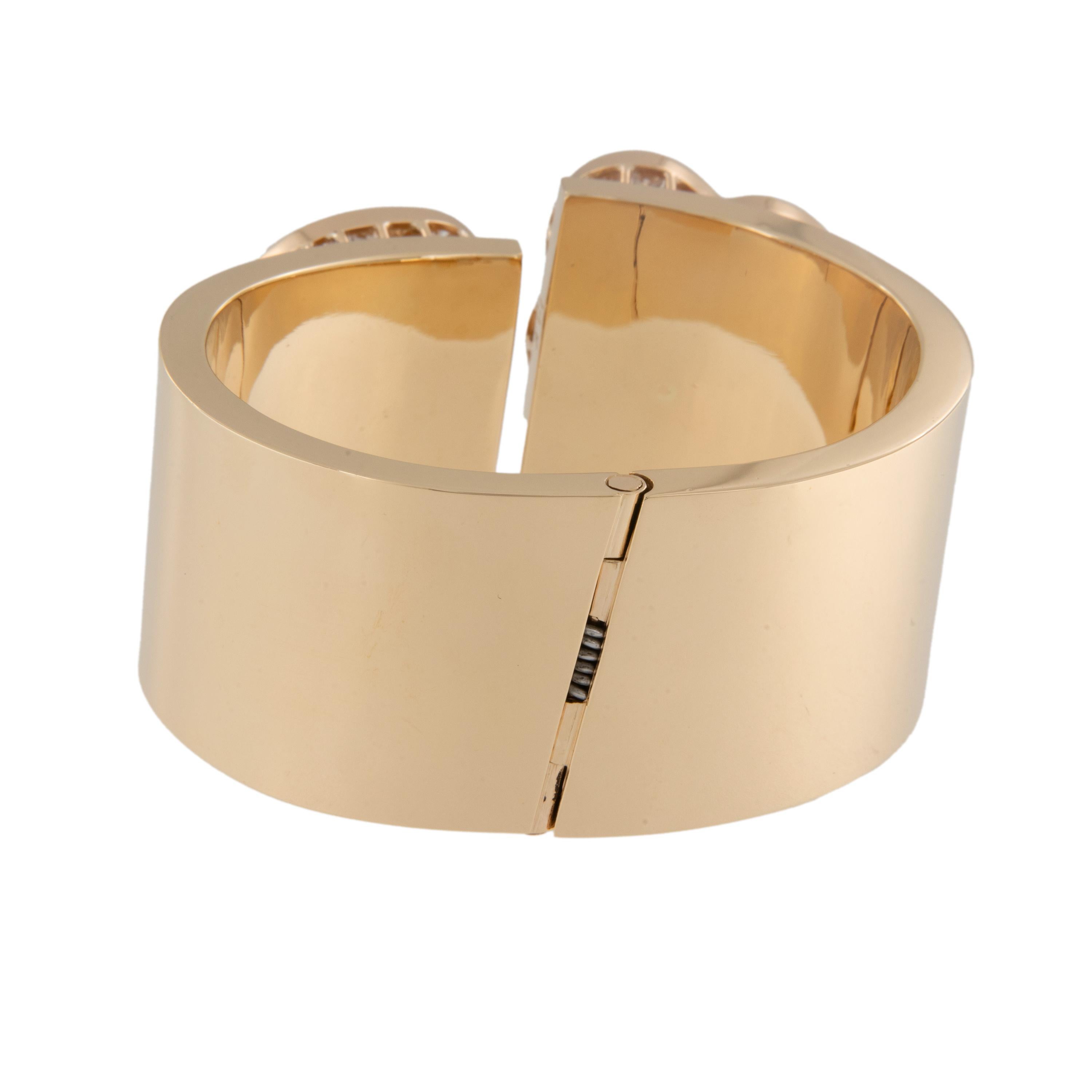 Taille ronde Epic - Bracelet en or jaune 14 carats et 18 carats, perles baroques et diamants en vente