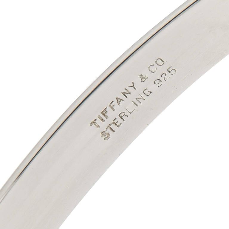 Tiffany and Co. Sterling Silver Knife Edge Bangle Bracelet at
