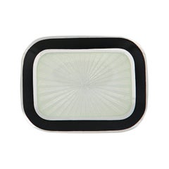 Manschettenknöpfe aus Sterlingsilber mit Guilloche-Emaille