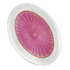 Gemelli in argento con smalto guilloché